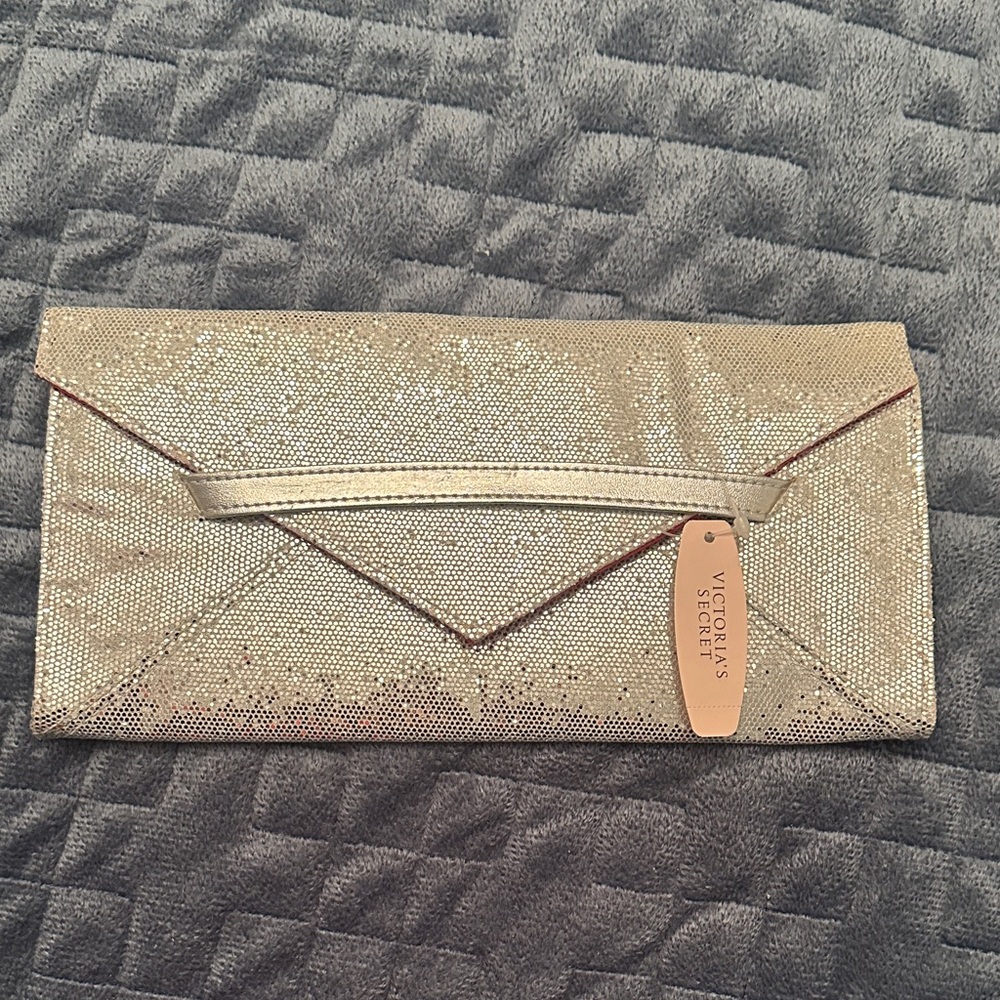 Victoria's Secret Shimmering Silver clutch